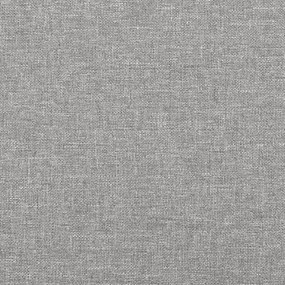 Giroletto a Molle con Materasso Grigio Chiaro 120x190cm Tessuto