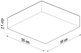 Plafoniera HORUS 4xE27/60W/230V bianco