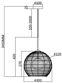 Maytoni|Cane Lampada a soffitto / plafoniera Modern Nero