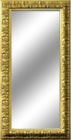 Specchio rettangolare in legno oro 66 x 165 cm
