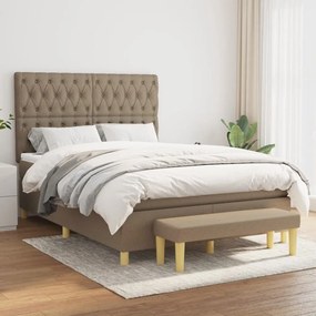 Giroletto A Molle Con Materasso Tortora 140x200 Cm İn Tessuto /