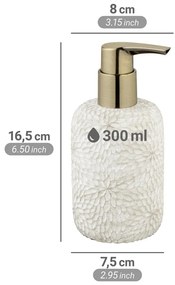 Dispenser per sapone bianco in poliresina 300 ml Montalfano – Wenko