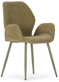 Set di sedie da pranzo verde in imbottito 2 pz Ansu – Marckeric