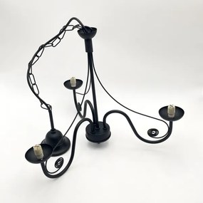 Brilagi - LED Lampadario a sospensione con catena COTTAGE 3xG9/40W/230V nero/bianco