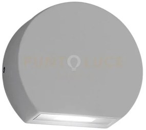 Ges892n- segnapassi grigio alluminio a led 4000k 505lm 5w ip54 9,8c...