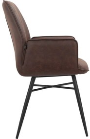 Set di sedie da pranzo marrone in imbottito 2 pz Anzo – Støraa