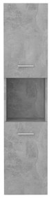 Mobile da bagno grigio cemento 30x30x130 cm legno multistrato