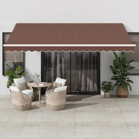 Tenda Da Sole Retrattile Automatica Marrone 450x350 Cm /