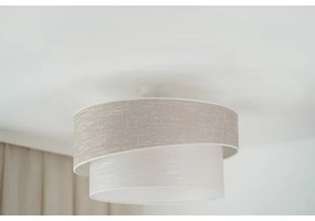 Brilagi - Lampadario a plafone DOVER SHINE 1xE27/15W/230V diametro 50 cm grigio/color crema