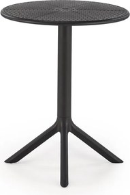 Tavolo rotondo Calvo nero ø60/h72 cm