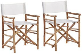 Set di 2 sedie in legno chiaro di bambù MOLISE Beliani