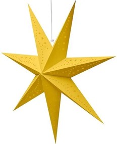 Solight 1V295 - Stella natalizia LED 60 cm, 20 LED, alimentazione 2xAA, luce bianca calda, finitura dorata