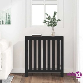 vidaXL Copertura Termosifone Nera 79,5x19x84 cm Legno Massello Pino