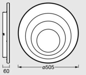 Osram - Plafoniera LED ORBIS SPIRAL LED/42W/230V Ø 50,5 cm bianca