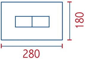 Placca ellisse cromata 2 pulsanti per cassetta incasso Pucci Eco 80130552