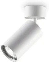 Plafoniera Moderna Dynamite Metallo Bianco 1 Luce Gu10 7W 3000K Luce Calda