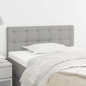 Testiera Grigio Chiaro 90x5x78/88 Cm İn Tessuto /