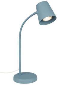 Lampada Da Tavolo Contemporanea Skriva Metallo Blu 1 Luce Gu10