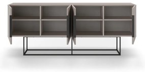 Cassettiera bassa grigio-beige 200x80 cm Titan - Marckeric