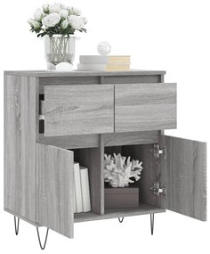 Credenza grigio sonoma 60x35x70 cm in legno multistrato