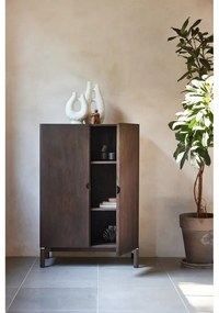 Armadio marrone scuro effetto rovere 90x130 cm Arun - Unique Furniture