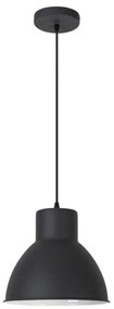 Rabalux 2578 - Lampadario DEREK 1xE27/60W/230V nero