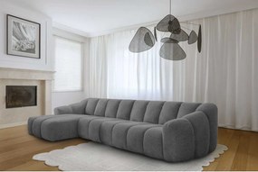 Divano angolare grigio (con penisola a sinistra/con chaise lounge) Shell – Miuform