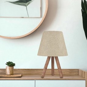 Lampada da tavolo AYD 1xE27/60W/230V beige/marrone