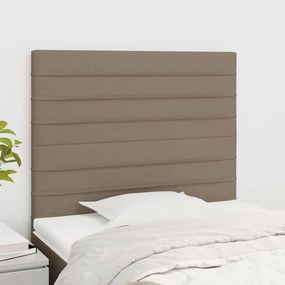 Testiera 2 Pz Tortora 90x5x78/88 Cm İn Tessuto /