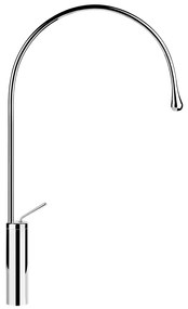 Miscelatore Lavabo Alto Bocca Lunga Senza Scarico Con Flessibili Cromo Goccia 33610 Gessi