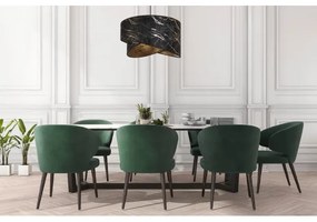 Lampadario a sospensione con filo 1xE27/60W/230V nero/oro