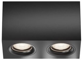 Maytoni C013CL-02B - Faretto SLIM 2xGU10/50W/230V nero