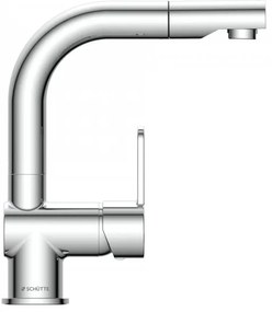 Schütte 79710 - Rubinetto per lavello LONDON con doccetta estraibile, finitura cromata lucida