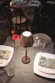 Lumetto touch fiji corten ip54  3000k 240lm 3w touch dimmerabile