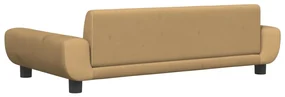 Lettino per cani marrone 100x54x33 cm in velluto