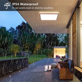 Brilagi - Plafoniera LED Ultra Slim per bagno, 24W/230V, 42x42 cm, oro rosa, IP54