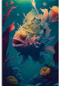 Stampa su tela – Rana pescatrice surrealista