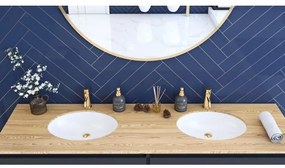 REA-U6330 - Lavabo da incasso NEL 39x47,5 cm ceramica/bianco lucido