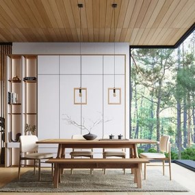 Sollux SL.1310 - Lampadario a sospensione con filo ARIES 1xE27/15W/230V faggio/beige