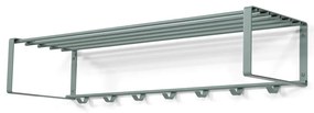 Attaccapanni da parete verde polveroso in metallo con scaffale 100 cm Rex – Spinder Design