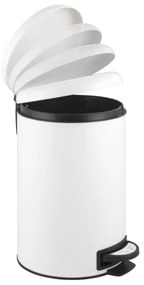 WENKO 22707100 - Pattumiera LEMAN 25x38 cm bianco/nero