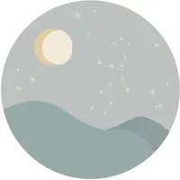 Eijffinger Carta da parati panoramica Star Sign Circles Blue - Virgo