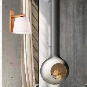 Lampada da parete 1xE27/60W/230V rovere