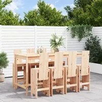 Set Bar da Giardino 9 pz in Legno Massello di Pino 3157787