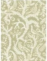 Josephine Munsey Carta da parati Stitched Birds - Sage