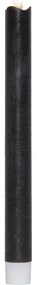 Set di 2 candele di cera LED nere, altezza 25 cm Flamme - Star Trading