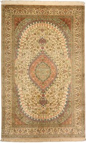 Cashmere Silk Tappeto 190x120 Beige (Indian) Annodato A Mano