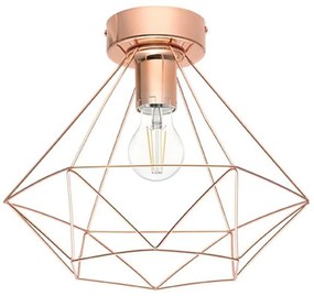 Eglo 79256 - Lampadario a plafone BYRON 1xE27/60W/230V rame