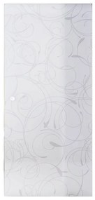 Anta per porta scorrevole Secret Rose in vetro grigio / argento L 73 x H 212 cm reversibile