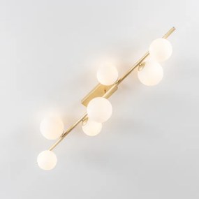 Brilagi - Lampadario a plafone LED MILLA 7xG9/3W/230V oro/bianco